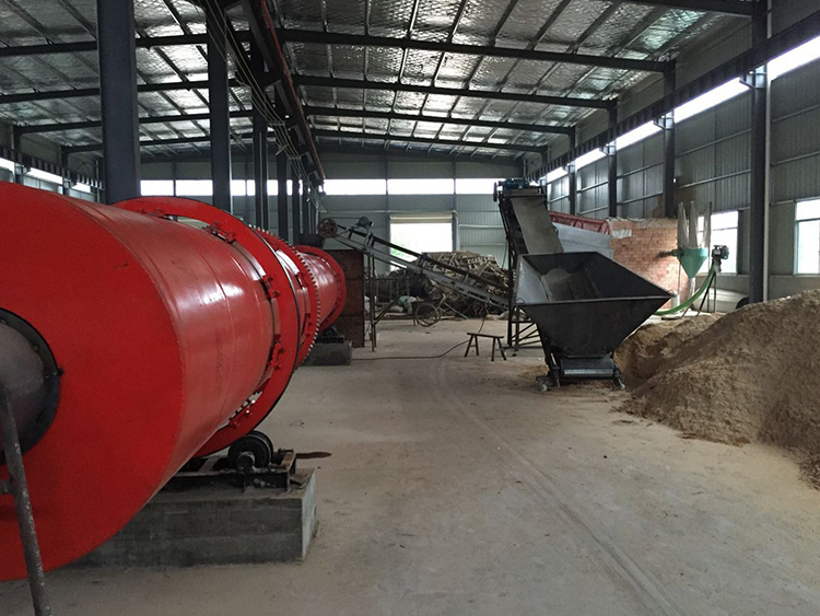 木粉烘干機(jī)現(xiàn)場